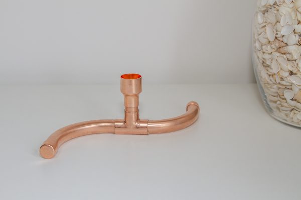 Copper Pipe Candle Holder