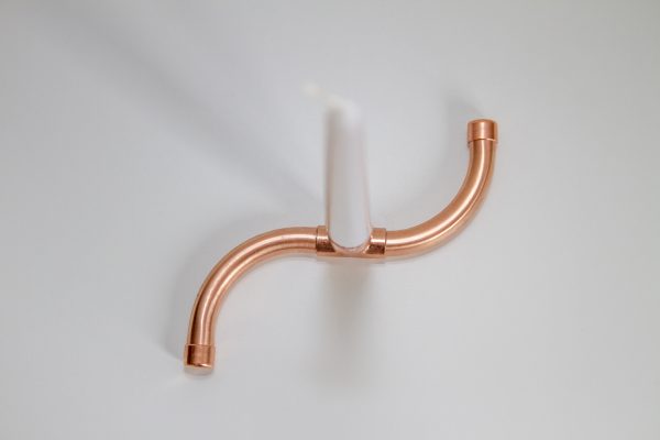 Copper Pipe Candle Holder