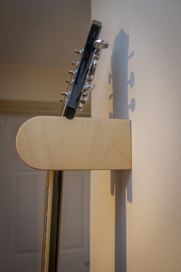 Birch plywood guitar hanger