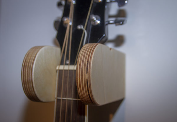 Birch plywood guitar hanger