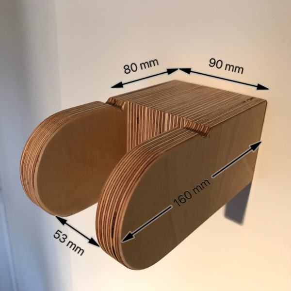 Birch plywood guitar hanger